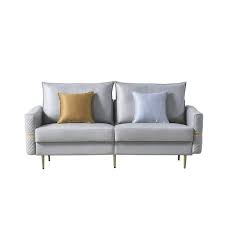 Faux Leather Straight Loveseat Sofa