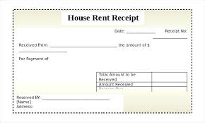 Rental Receipt Template Doc House Rent Format Word 2007