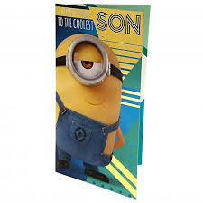 Send an official minions birthday card with loads of unique despicable me designs to choose from. Despicable Me 3 Minion Birthday Card Son Fruugo No