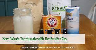 zero waste toothpaste with bentonite clay
