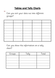 Printable Tally Chart Worksheets Activity Shelter