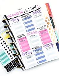 Diy Cleaning Chart In The Happy Planner Planner Happy
