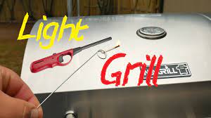 How To Light Gas Grill With Lighter or Match Easy Simple - YouTube