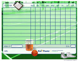 Behavior Charts Basketball Theme Kid Pointz