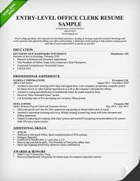 resume examples office clerk resume
