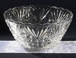 Bowl Large Cut Glass Unique Party Al