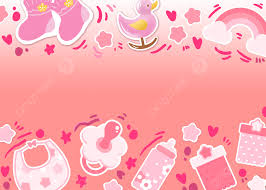doodle baby supplies pink background