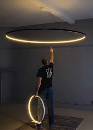 Want This Huge Circle Pendant Led Direct Indirect Light Pendant Lamp Omega Le Deun Luminaires Interior Lighting Lighting Inspiration Lights
