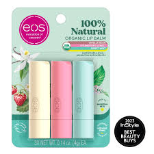natural organic 3 pack lip balm sticks
