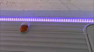led strip lights installed under awning