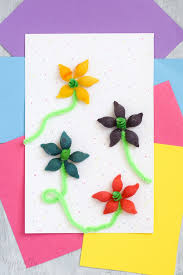 spring crafts for kids easy no mess