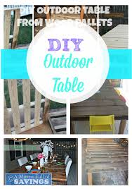 Diy Outdoor Dining Table From Wood Pallets