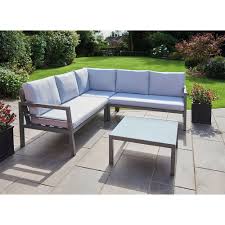 greenhurst aluminium corner sofa set