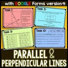 Parallel And Perpendicular Lines Task