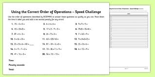 What Is The Order Of Operations