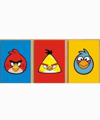 angry birds canvas acrylic painting