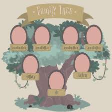 family tree template vectors