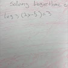 Logarithmic Equation Brainly