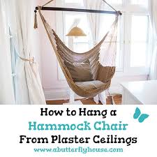 How To Hang A Hammock Chair From The