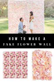 How to Make a Flower Wall Cheap - DIY