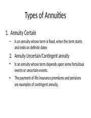 annuity due deferred annuity 1 ppt