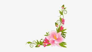 flower border vector flower page