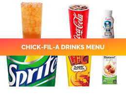 fil a drinks menu with s and