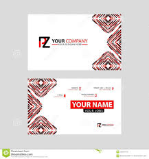 Modern Business Card Templates With Pz Logo Letter And