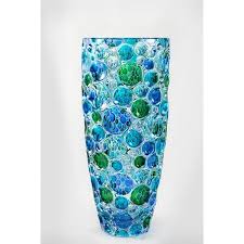 lisboa murano crystal vase 14 h made