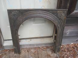 antique cast iron fireplace screen