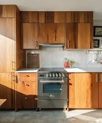 mid century modern kitchen cabinets in