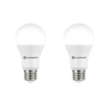 Ecosmart 100 Watt Equivalent A19 Dimmable Energy Star Led Light Bulb Daylight 2 Pack A7a19a100wesd06 The Home Depot