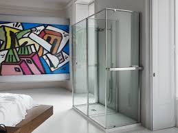 tempered glass shower wall heating