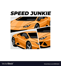 cool car with comic style royalty free
