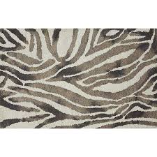 zeeko zebra stripe black white rug