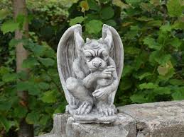 Gothic Demon Garden Statue Cement