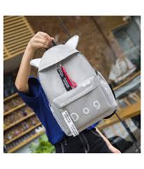 It's super cute, my daughter loves it & my seller was out of this world. Cute Women Cat Ears Backpack Big Capacity Travel Shoulder Schoolbags Grey Buy Cute Women Cat Ears Backpack Big Capacity Travel Shoulder Schoolbags Grey Online At Low Price Snapdeal