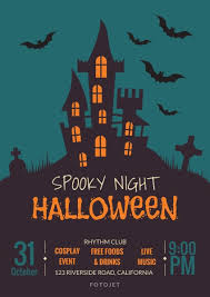 Spooky Night Halloween Party Flyer Template Template Fotojet