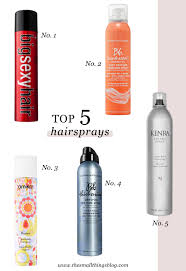 top 5 hairsprays the small things