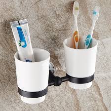 Ceramic Toothbrush Holder Wall Mounted