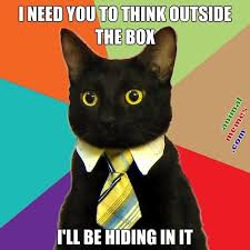 Thinking outside the box… literally. | Animal Memes via Relatably.com
