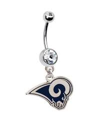 rams football navel belly on ring