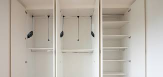 A wardrobe hanging rail can come in all different shapes and sizes. Buy Adjustable Pull Down Clothes Rail Lift Hanger Premier House Au