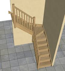 On wide staircases, there can be one or more railings in . Oak Staircase 3 Kite Winder Stair Posts Balustrade Ebay