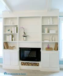 bookcase built ins with fireplace