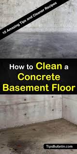 to clean a concrete bat floor