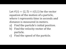 Find Initial Position Velocity Vector