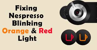 how to solve nespresso blinking red or