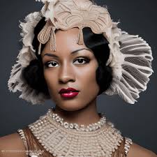 elegant african american woman in