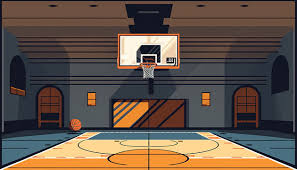 cartoon basketball court images